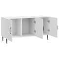 vidaXL TV skrinka Biela s vysokým leskom 99 x 34,5 x 50 cm