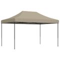 vidaXL Skladací pop-up párty stan sivohnedý 440x292x315 cm