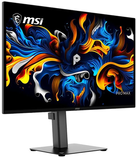 MSI Gaming PRO MAX 271UPX12G/ 26,5"/ 3840x2160 / OLED/ 0,03ms/ 120Hz/ 250cd/m2/ 1500000:1/ HDMI/ DP/ VESA/ černý OLED monitor, 26,5", 3840×2160, 0,03ms, 120Hz, 250cd/m2, 1500000:1, HDMI, DP, G-SYNC, FreeSync, VESA, cerný, en. tr. F