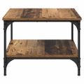 vidaXL Konferenčný stolík Staré drevo 55 x 55 x 40 cm Kompozitné drevo