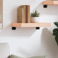 vidaXL Nástenná polica 40x30x(2-4) cm neošetrený dubový masív