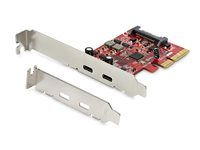 Full/Low-Profile - USB adaptér - PCIe 3.0 x4 nízky profil - USB-C 3.1 Gen 2 x 2 - pre P/N: S252BU313R
