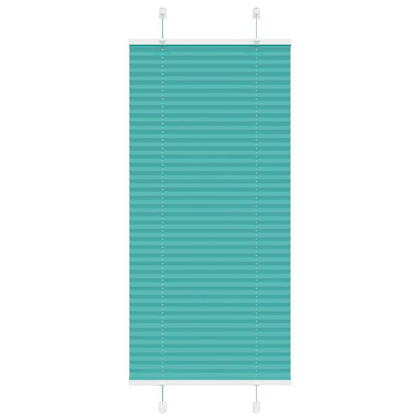 vidaXL Plisovaná roleta petrolejovo zelená 60x150 cm šírka látky 59,4 cm polyester