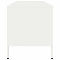 vidaXL TV skrinka biela 135x39x43,5 cm oceľ valcovaná za studena