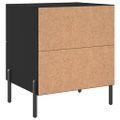 vidaXL Nočné stolíky 2 ks čierne 40x35x47,5 cm kompozitné drevo