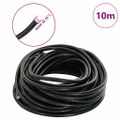 vidaXL Kožená šnúrka 1 Čierna Ø4 mm x 10 m Koža