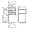 Skriňa 3977 AcquaCOMBI IP65, 32 modulov, 685x330x155mm