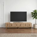 vidaXL TV skrinka 147 x 34,5 x 30 cm Dub artisan Kompozitné drevo