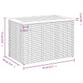vidaXL Záhradné príručné stolíky 2 ks sivé 55x34x37 cm polyratan masív