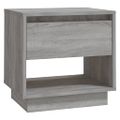 vidaXL Nočný stolík sivý dub sonoma 45x34x44 cm drevotrieska
