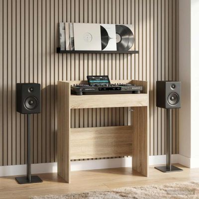 vidaXL DJ stôl Dub sonoma 62 x 45 x 102 cm Kompozitné drevo