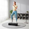 Bedýnka na step aerobik REBEL ACTIVE RBA-3227-BK, 3 stupne, 68 cm, čierna