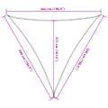 vidaXL Tieniaca plachta 160 g/m² tmavozelená 5x5x5 m HDPE