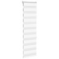 vidaXL Zebra roleta biela 50x150 cm šírka látky 45,9 cm polyester