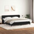 vidaXL Posteľný rám boxsping s matracmi čierna 200x220 cm zamat