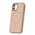 Rámové tenké Mag puzdro pre iPhone 11 hnedá