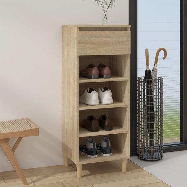 vidaXL Botník dub sonoma 40x36x105 cm spracované drevo