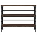 vidaXL Konzolový stolík hnedý dub 100x32x75 cm kompozitné drevo