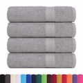 vidaXL Utierky na ruky FROGN 4 ks sivé 50x100 cm 360 g/m²