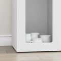 vidaXL Servírovacia skriňa ELST Biela 59 x 35 x 100,5 cm