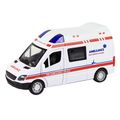 Kovová sanitka - auto so zvukom a svetlom
