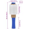 vidaXL Stretch fólia s rukoväťou 10 ks Priehľadná 23 µm 10 cm x 150 m