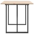 vidaXL Jedálenský stolík v tvare O 140x80x75 cm borovica a oceľ