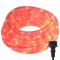vidaXL Lano so svetlom s 480 LED-i Červená 20 m PVC