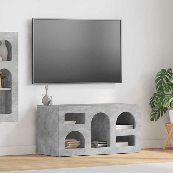 vidaXL TV skrinka ELST 80 x 35 x 40 cm Betónová šedá Kompozitné drevo