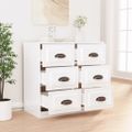 vidaXL Komoda lesklá biela 70x35,5x67,5 cm spracované drevo