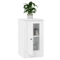 vidaXL Komoda lesklá biela 37,5x35,5x67,5 cm kompozitné drevo