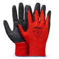 Ochranné rukavice polyesterové, potiahnuté latexom, veľkosť 9 (2 páry), trieda 2121X – AMiO-04636