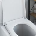vidaXL WC sedadlo Biela 49 x 36 x 4 cm Duroplast