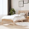 vidaXL Posteľný rám 75x190 cm malé jednolôžko masívne drevo