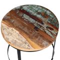 vidaXL Konferenčné stolíky 2 ks, recyklovaný masív, okrúhle 40cm/50cm