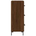 vidaXL Komoda hnedý dub 34,5x34x90 cm spracované drevo