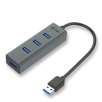 i-tec USB 3.0 kovový pasívny 4-portový HUB