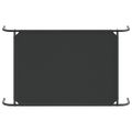 vidaXL Vyvýšená posteľ pre psa čierna 110x65x20 cm Oxford Fabric Steel