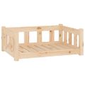 vidaXL Pelech pre psa 75,5x55,5x28 cm masívne borovicové drevo