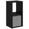 vidaXL Nočný stolík Čierny dub 25,5 x 22 x 49,5 cm Kompozitné drevo