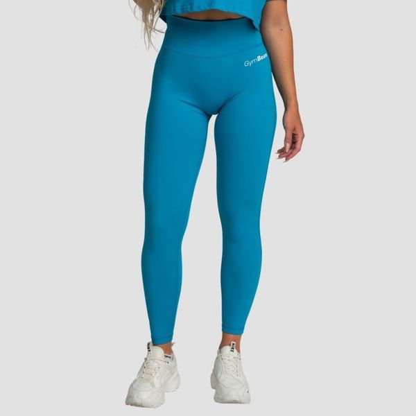 Dámske legíny High-waist Limitless Aquamarine - GymBeam, veľkosť XL, veľkosť oblečenia XL