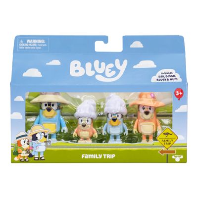 Figúrky Bluey Rodinný výlet 4 ks