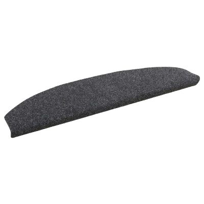 vidaXL Samolepiace schodové rohože 15 pcs Tmavosivá 80 x 24,5 x 3,5 cm