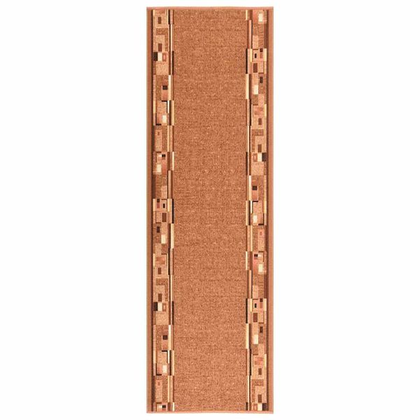 vidaXL Koberec behúň hnedý 67x250 cm protišmykový