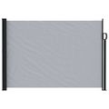 vidaXL Retračná bočná markíza 300 x 170 cm Polyester Obdĺžnikový Sivá