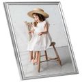 vidaXL Fotorámiky na stenu, koláž 3 ks, strieborné 50x50 cm, MDF