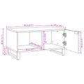 vidaXL Konferenčný stolík Biela 80 x 50 x 40 cm Kompozitné drevo