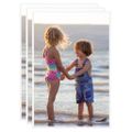 vidaXL Fotorámiky na stenu alebo stôl 3 ks biele 50x70 cm MDF