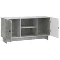 vidaXL TV skrinka 102 x 34,5 x 50 cm Betónovo sivá Kompozitné drevo