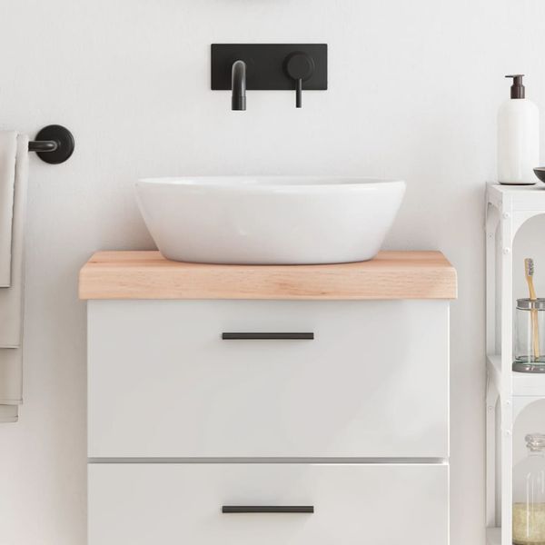 vidaXL Kúpeľňová doska 60x40x(2-6) cm neošetrený masív